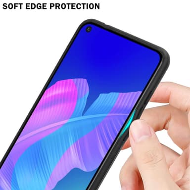 Huawei P40 LITE E Skal Fodral Case (Svart)