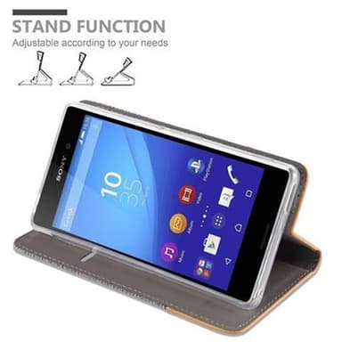 Sony Xperia M4 AQUA Plånboksfodral Skal (Grå)