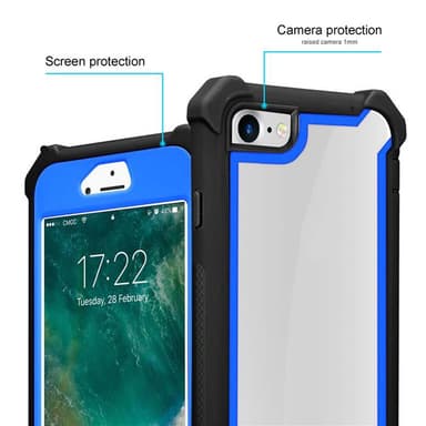 iPhone 7 / 7S / 8 / SE 2020 Skal Fodral Case (Svart)