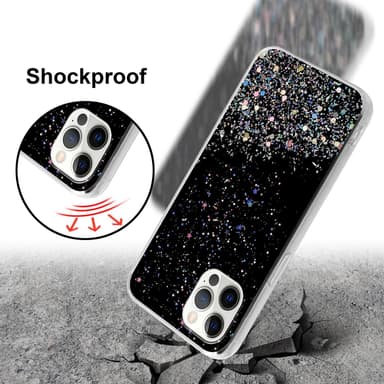 iPhone 12 PRO MAX Skal Fodral Case (Svart)