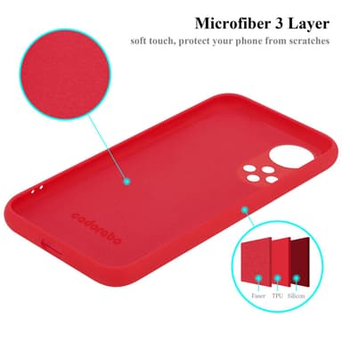 Honor 50 / Huawei NOVA 9 Skal Fodral Case (Röd)