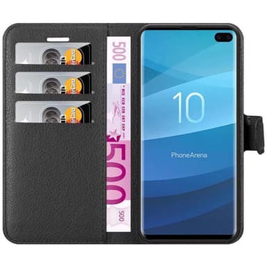 Samsung Galaxy S10 PLUS Plånboksfodral Skal (Svart)