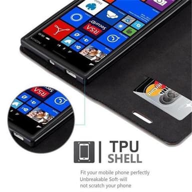 Nokia Lumia 830 Skal Fodral Case (Brun)