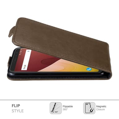 WIKO VIEW PRIME Flipfodral Skal (Brun)