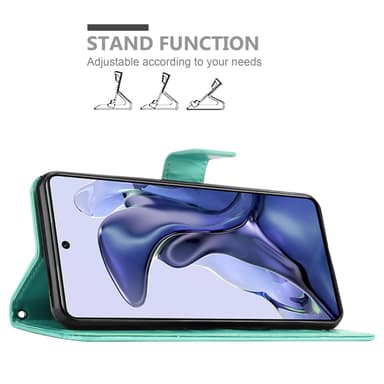 Xiaomi 11T / 11T PRO Plånboksfodral Skal (Turkos)
