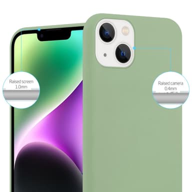 Skal iPhone 14 Fodral Case (Grön)