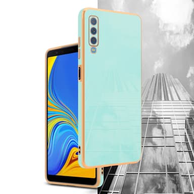 Samsung Galaxy A7 2018 Skal Fodral Case (Grön)