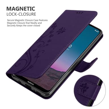 Nokia 5.4 Plånboksfodral Skal (Lila)