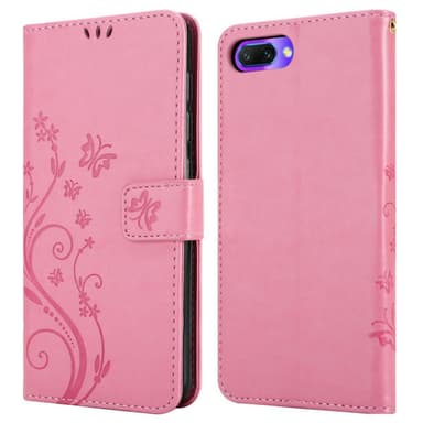 Honor 10 Plånboksfodral Skal (Rosa)