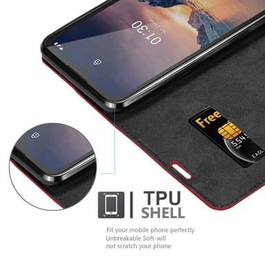 Nokia 1.3 Skal Fodral Case (Röd)