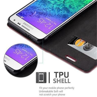 Samsung Galaxy ALPHA Skal Fodral Case (Röd)