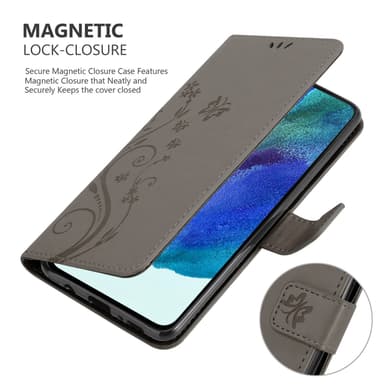 Samsung Galaxy S22 Plånboksfodral Skal (Grå)