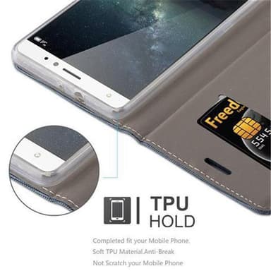 Huawei MATE S Plånboksfodral Skal (Blå)