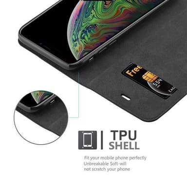 iPhone XS MAX Skal Fodral Case (Svart)