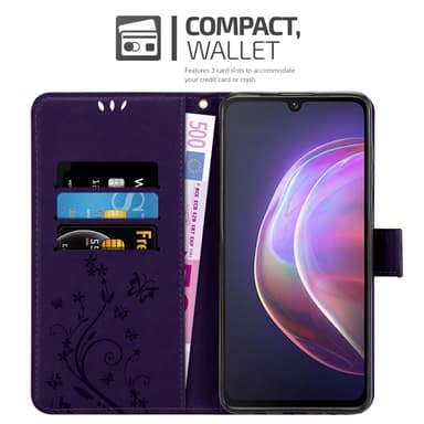 Vivo V21 4G / 5G Plånboksfodral Skal (Lila)