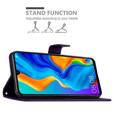 Huawei P30 LITE Plånboksfodral Skal (Lila)