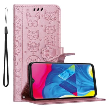 Samsung Galaxy A10 / M10 Plånboksfodral Skal (Rosa)