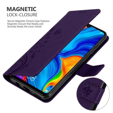 Huawei P30 LITE Plånboksfodral Skal (Lila)