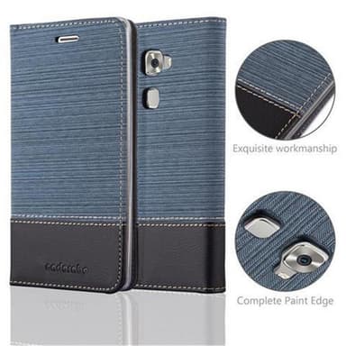 Huawei MATE S Plånboksfodral Skal (Blå)