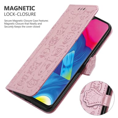 Samsung Galaxy A10 / M10 Plånboksfodral Skal (Rosa)