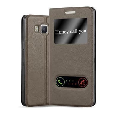 Samsung Galaxy A5 2015 Plånboksfodral Skal (Brun)