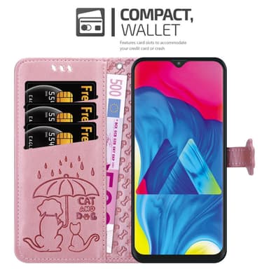 Samsung Galaxy A10 / M10 Plånboksfodral Skal (Rosa)