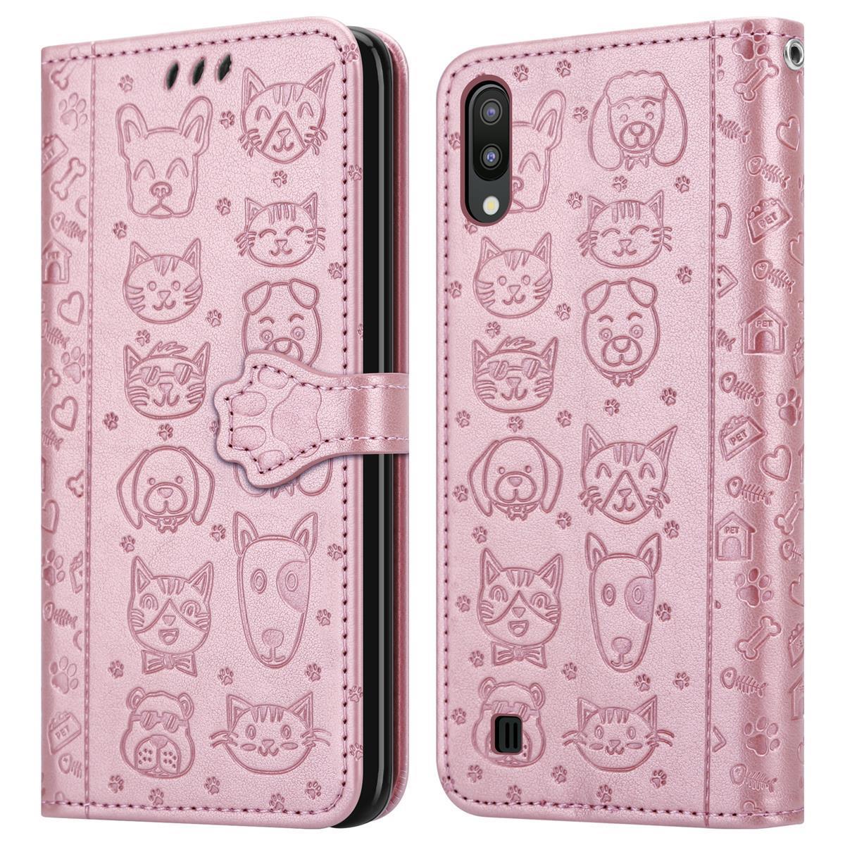 Samsung Galaxy A10 / M10 Plånboksfodral Skal (Rosa)