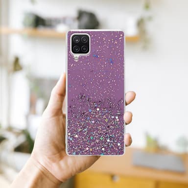Samsung Galaxy A12 / M12 Skal Fodral Case (Lila)