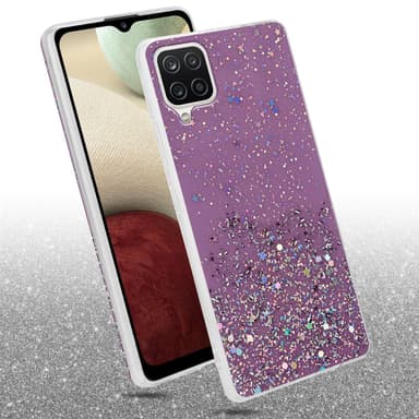Samsung Galaxy A12 / M12 Skal Fodral Case (Lila)