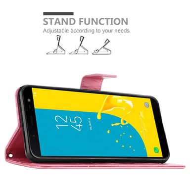 Samsung Galaxy J6 2018 Plånboksfodral Skal (Rosa)