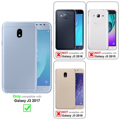 Samsung Galaxy J3 2017 Plånboksfodral Skal (Lila)
