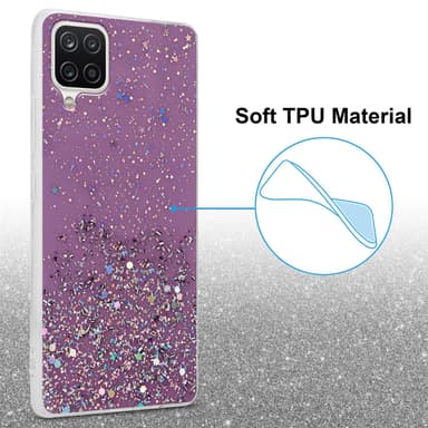 Samsung Galaxy A12 / M12 Skal Fodral Case (Lila)