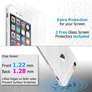 iPhone 6 / 6S Skal Fodral Case (Transparent)
