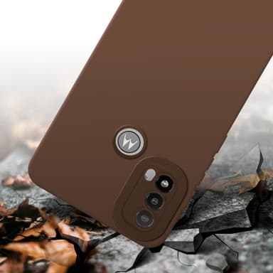 Motorola MOTO E20 Skal Fodral Case (Brun)