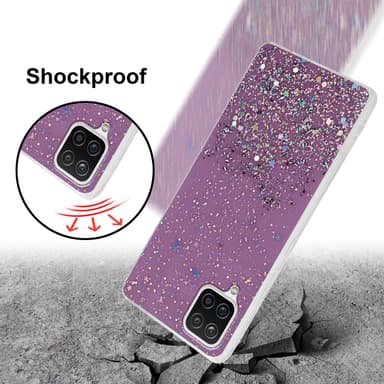 Samsung Galaxy A12 / M12 Skal Fodral Case (Lila)