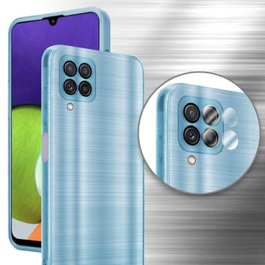 Samsung Galaxy A22 4G Skal Fodral Case (Turkos)