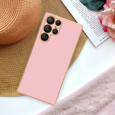 Samsung Galaxy S22 ULTRA Skal Fodral Case (Rosa)