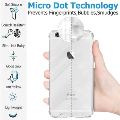 iPhone 6 / 6S Skal Fodral Case (Transparent)