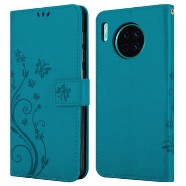 Huawei MATE 30 Plånboksfodral Skal (Blå)