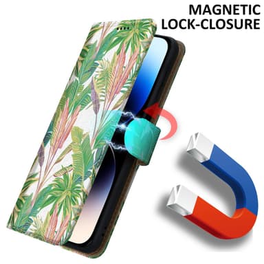 iPhone 14 PRO MAX Plånboksfodral Skal (Grön)