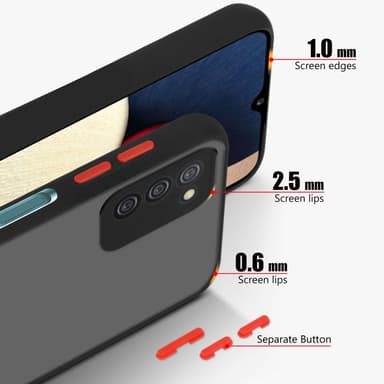 Samsung Galaxy A02s Skal Fodral Case (Svart)