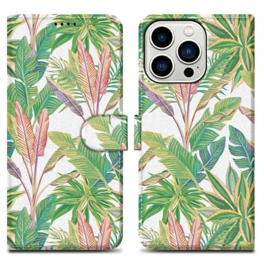 iPhone 14 PRO MAX Plånboksfodral Skal (Grön)