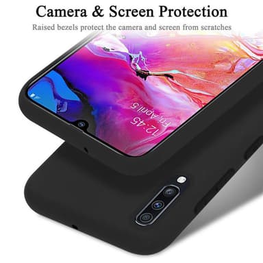 Samsung Galaxy A70 / A70s Skal Fodral Case (Svart)