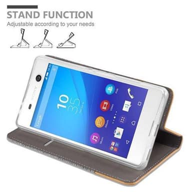 Sony Xperia M5 Plånboksfodral Skal (Grå)