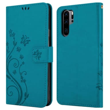 Huawei P30 PRO Plånboksfodral Skal (Blå)