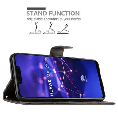 Huawei MATE 20 LITE Plånboksfodral Skal (Grå)