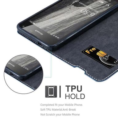 Nokia Lumia 650 Skal Fodral Case (Blå)