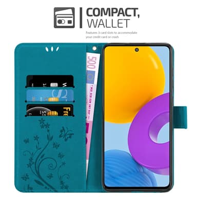 Samsung Galaxy M52 5G Plånboksfodral Skal (Blå)
