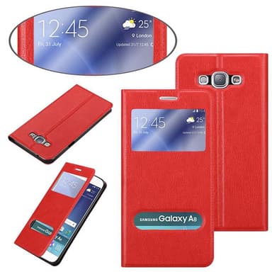Samsung Galaxy A8 2015 Plånboksfodral Skal (Röd)