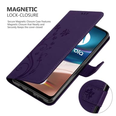 Motorola MOTO G42 Plånboksfodral Skal (Lila)